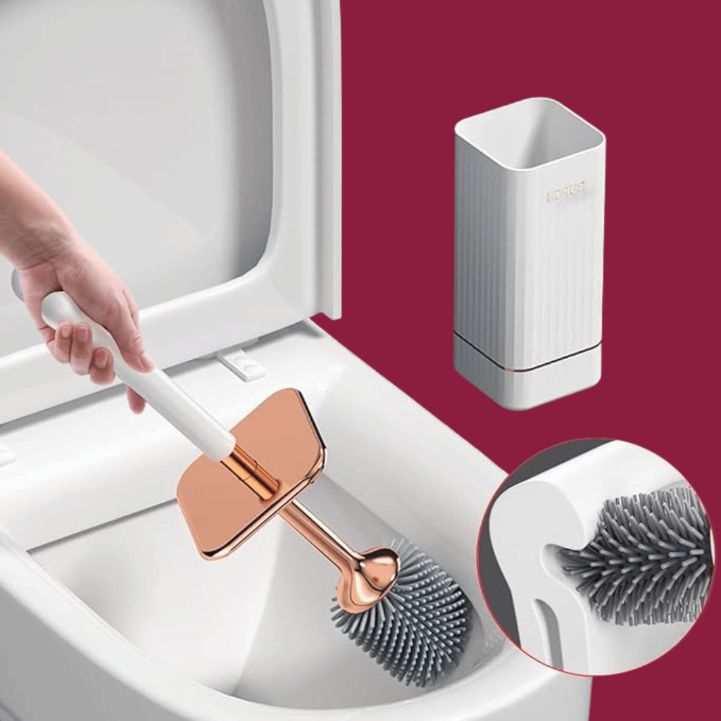 Fesara | Luxury Soft Toilet Brush with Easy Mount Holder