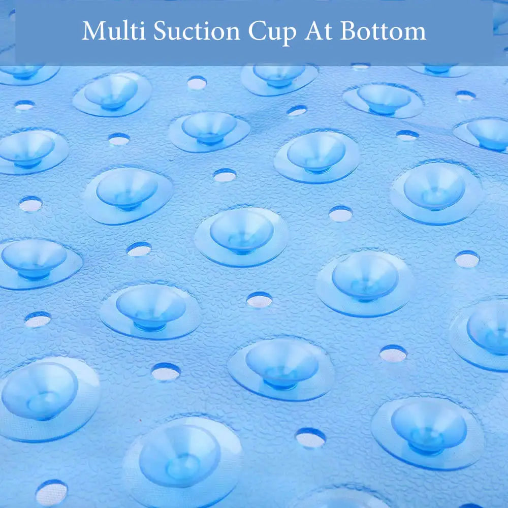 Fun Kids Bath Mat with Suction Cups and Colorful Designs