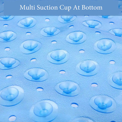 Fun Kids Bath Mat with Suction Cups and Colorful Designs