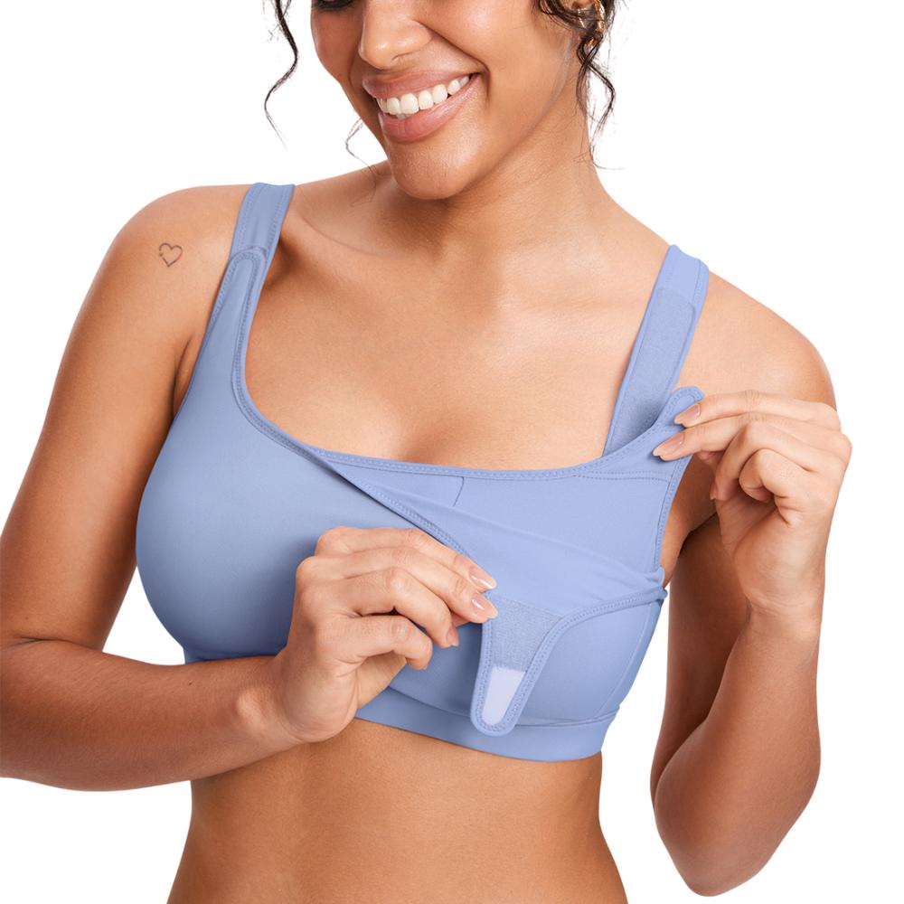 Easy On Nursing Bra for Breastfeeding and Pumping Support - Fesara