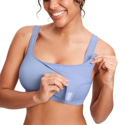 Easy On Nursing Bra for Breastfeeding and Pumping Support - Fesara