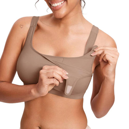 Variant image for Velcro All-in-One Wireless Nursing Bra for Pumping & Breastfeeding Support-7