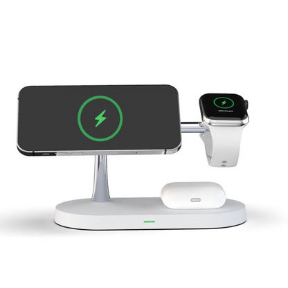 VeloCharge | Stylish Multi-Device Wireless Charging Station with LED Light 4