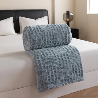 VelvetNest | Luxurious Soft Thick Waffle Jacquard Blanket 12