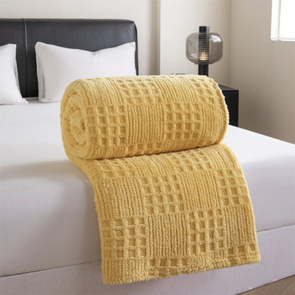 VelvetNest | Luxurious Soft Thick Waffle Jacquard Blanket 8