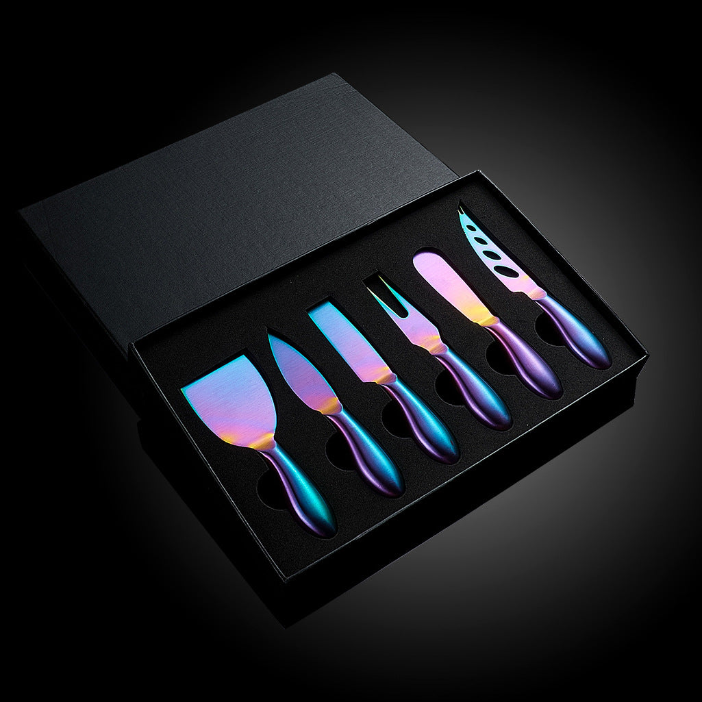 VeneziaCraft | Elegant Practical Stainless Steel Cheese Knife Set 7