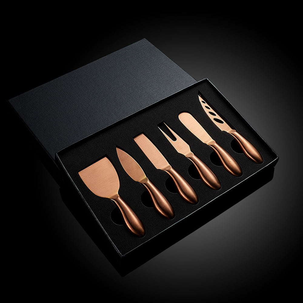 VeneziaCraft | Elegant Practical Stainless Steel Cheese Knife Set 9