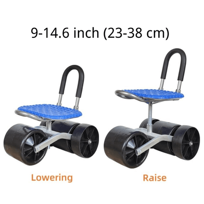 VerdantEase | Ergonomic Adjustable Gardening Chair with 360° Rotation 2