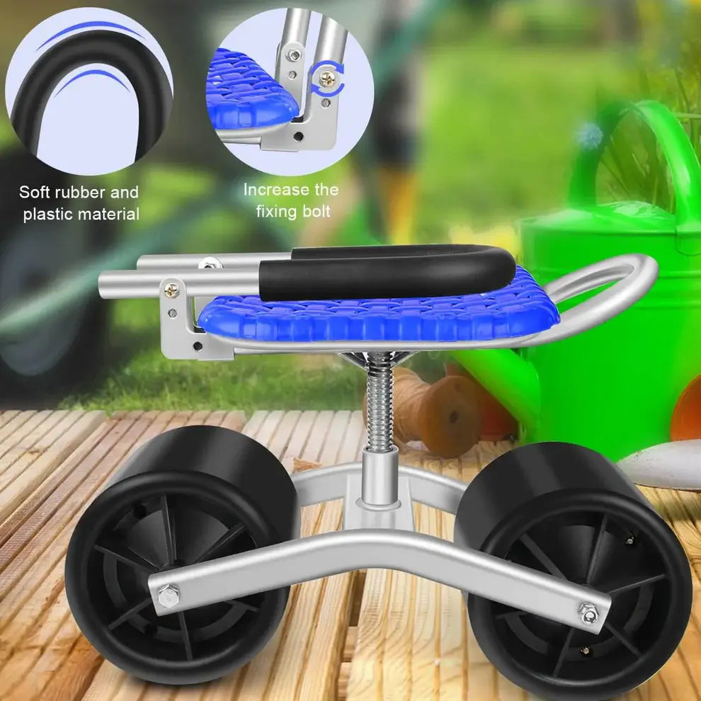 VerdantEase | Ergonomic Adjustable Gardening Chair with 360° Rotation 6