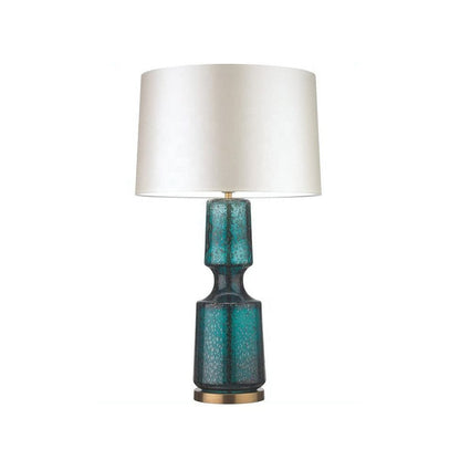 Sleek Metal and Glass Desk Lamp