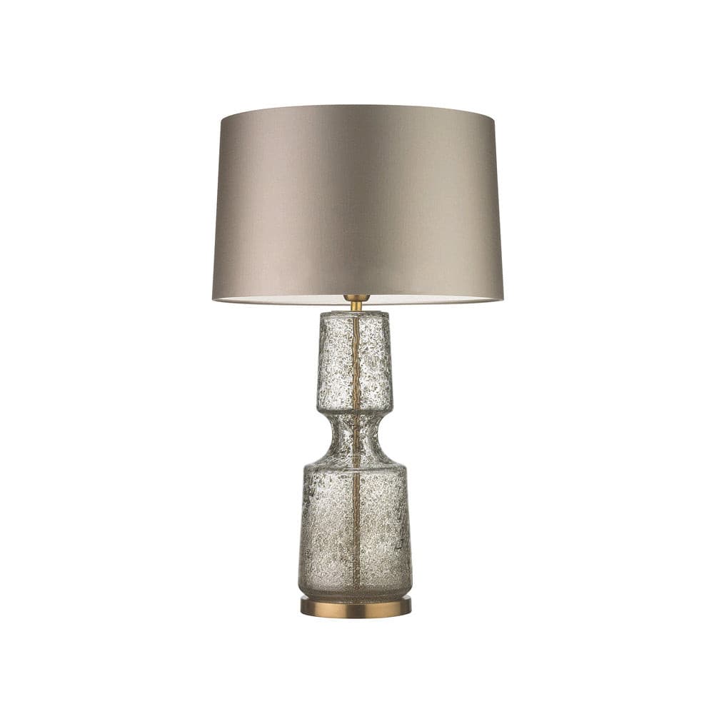 Sleek Metal and Glass Desk Lamp