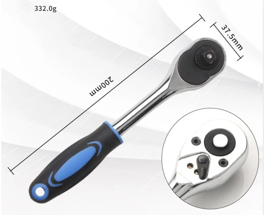 Versatile Socket Wrench Set 10-19mm for Easy Repairs