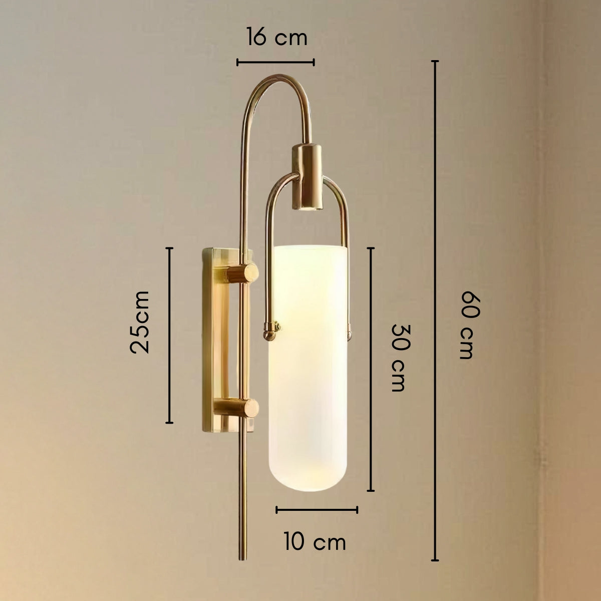 Metal Frame Glass Panel Lamp