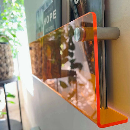 Modern Floating Wall Magazine Holder