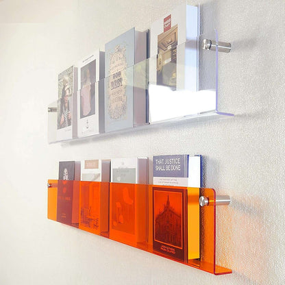 Modern Floating Wall Magazine Holder - Fesara