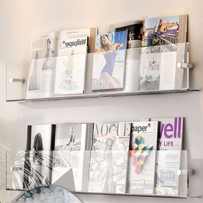 Modern Floating Wall Magazine Holder