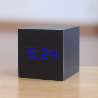 Small Digital Table Clock with LED Nightlight