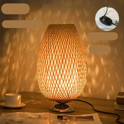 Natural Bamboo Desk Light Lamp
