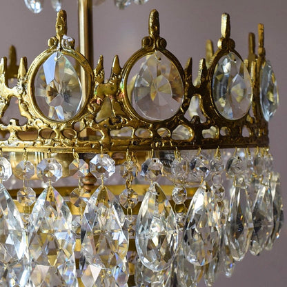 Luxurious Glass Table Lamp with Metallic Base