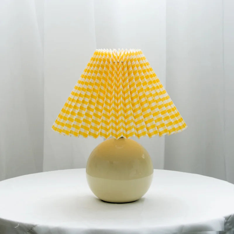 Simple Classic Folded Shade Desk Lamp