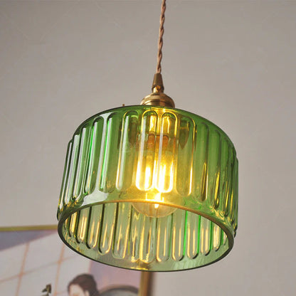 Classic Crystal Drop Pendant Light Glass Shade