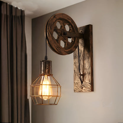 Rustic Metal LED Wall Light – Modern Industrial Lamp
