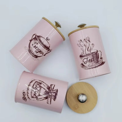 Fesara | Airtight Metal Food Container | 3 Piece Set