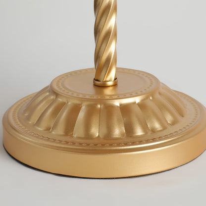 Luxurious Glass Table Lamp with Metallic Base