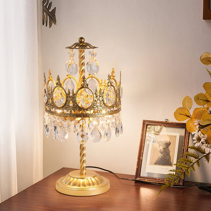 Luxurious Glass Table Lamp with Metallic Base