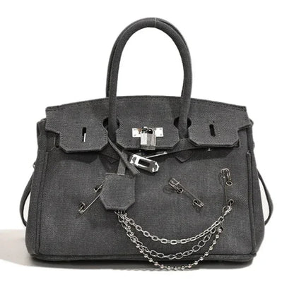 Vintage Distressed Denim Crossbody Bag 2025 Spring Summer Boho Chic Shoulder Purse for Women - Funny Ripped Designer Handbag 8