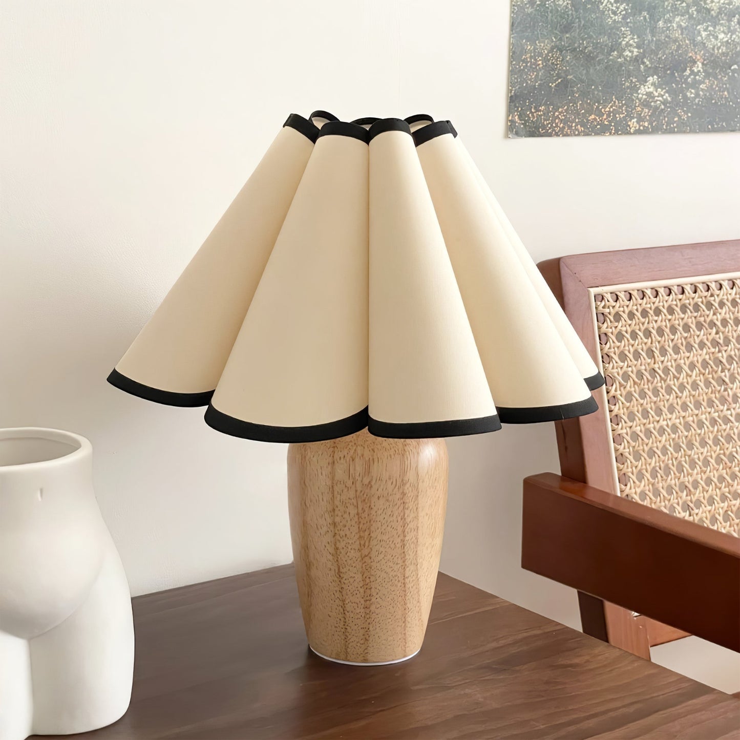 Classic Textured Woven Table Lamp