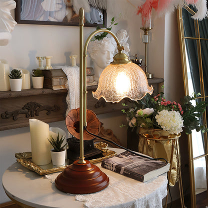 Vintage Style Lamp with Distressed Finish and Warm Light