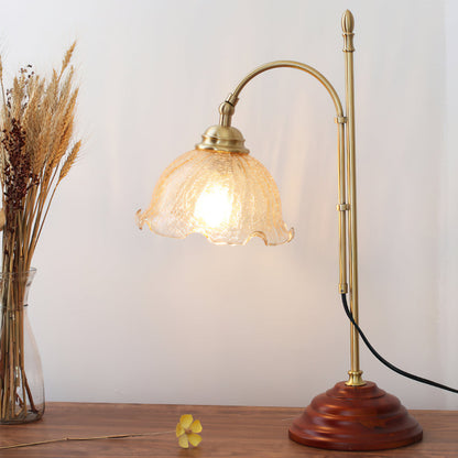 Vintage Style Lamp with Distressed Finish and Warm Light