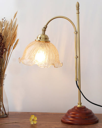 Vintage Style Lamp with Distressed Finish and Warm Light