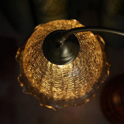 Vintage Style Lamp with Distressed Finish and Warm Light