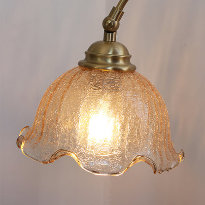 Vintage Style Lamp with Distressed Finish and Warm Light