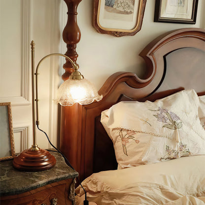 Vintage Style Lamp with Distressed Finish and Warm Light
