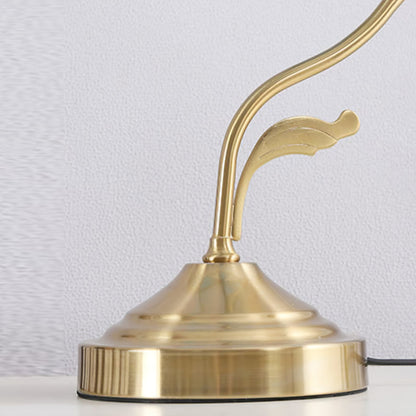 Elegant Flower Glass Desk Lamp