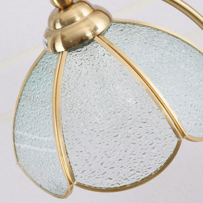 Elegant Flower Glass Desk Lamp