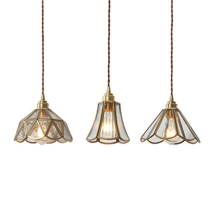Vintage glass pendant lamp 5