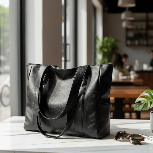 Classic Chic Leather Tote Bag for Women Daily Use - Fesara