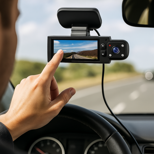 Full HD Dual Lens Car Dash Cam with Wireless WiFi - Fesara