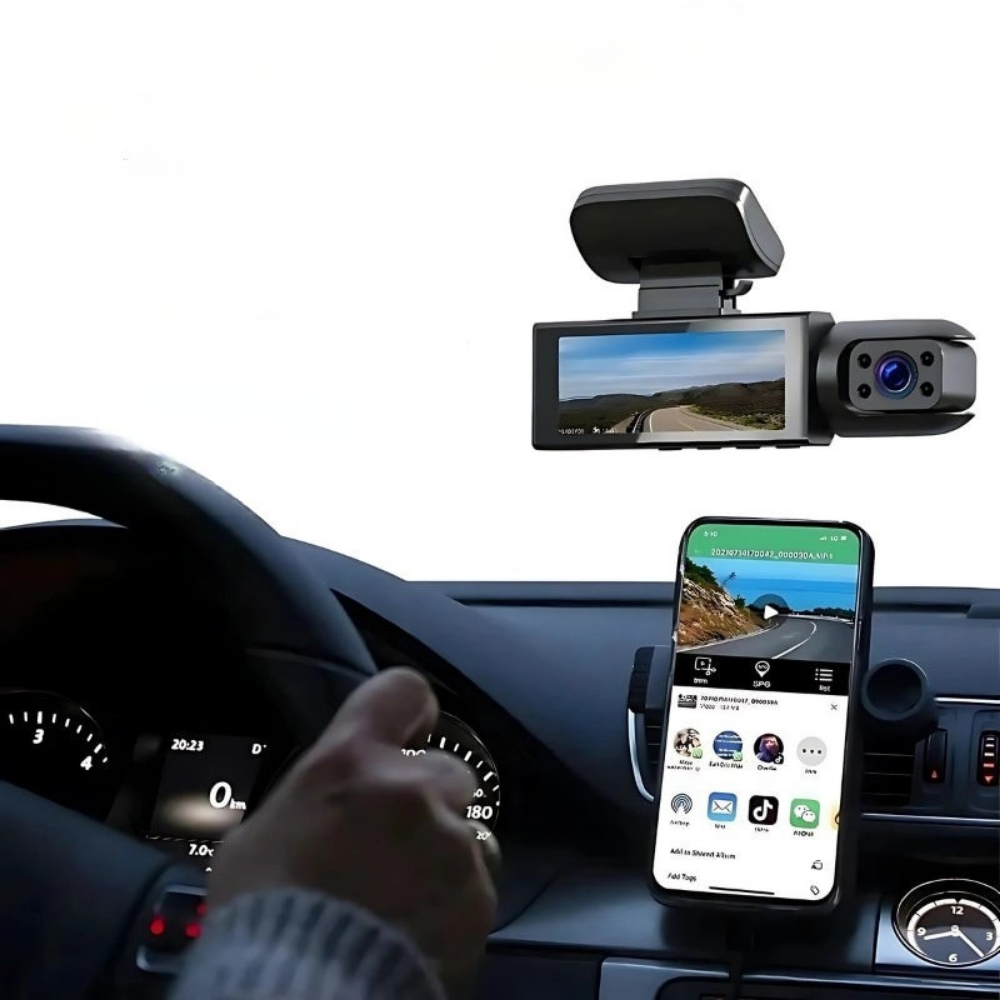 VisionGuard | Advanced Dual Lens 1080p Car Dash Camera with WiFi 2