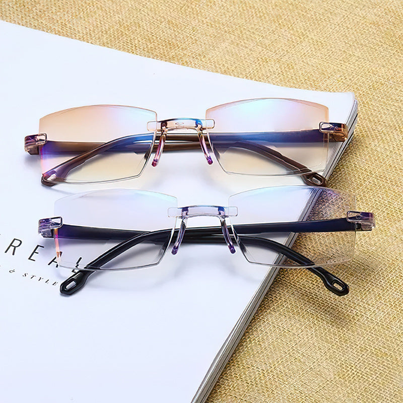 Vivolux | 2024 New High Hardness Anti-Blue Light Sapphire Reading Glasses Dual Focus Smart Reading Glasses 6