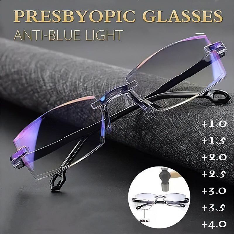 Vivolux | 2024 New High Hardness Anti-Blue Light Sapphire Reading Glasses Dual Focus Smart Reading Glasses 7