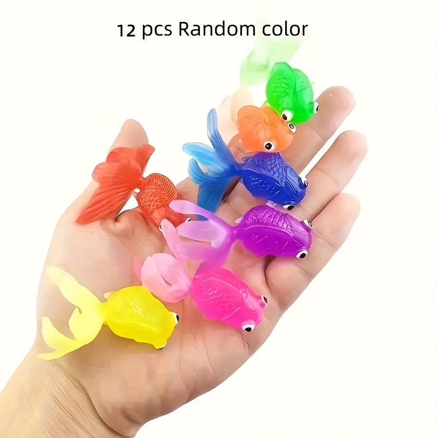 Vivolux | Bath Toy Floating Rubber Fish Set 12-Pack 1