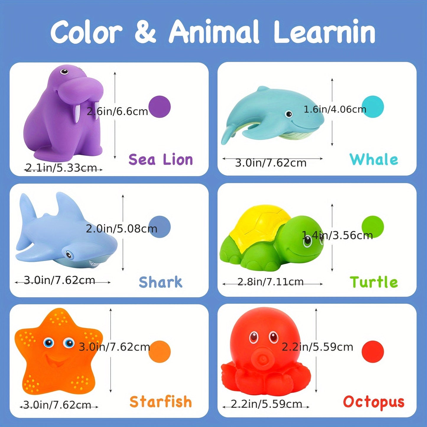 Vivolux | Bath Toy Set Soft Floating Animal Figures 2