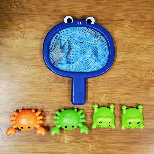 Fun Bath Fishing Toy Set for Kids with Scoop Net - Fesara