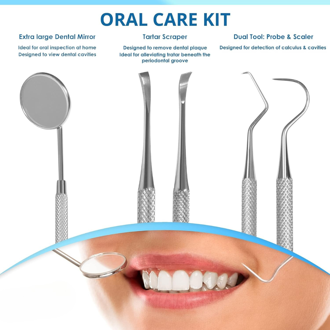 Vivolux | Dental Tools | Stainless Steel Tartar Remover Set for Home Use 2