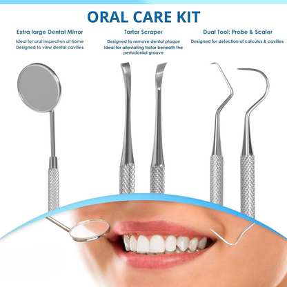 Vivolux | Dental Tools | Stainless Steel Tartar Remover Set for Home Use 2
